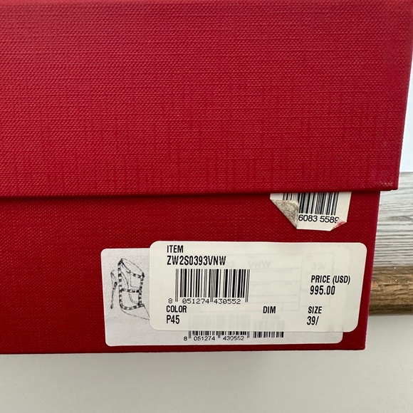 Valentino Patent Rockstud Caged Pumps 100 MM, Poudre - Picture 13 of 15